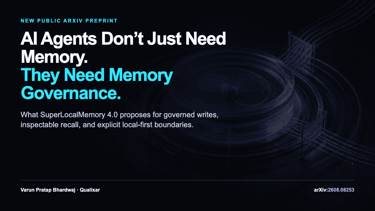 AI Agents Don't Just Need Memory. They Need Memory Governance.