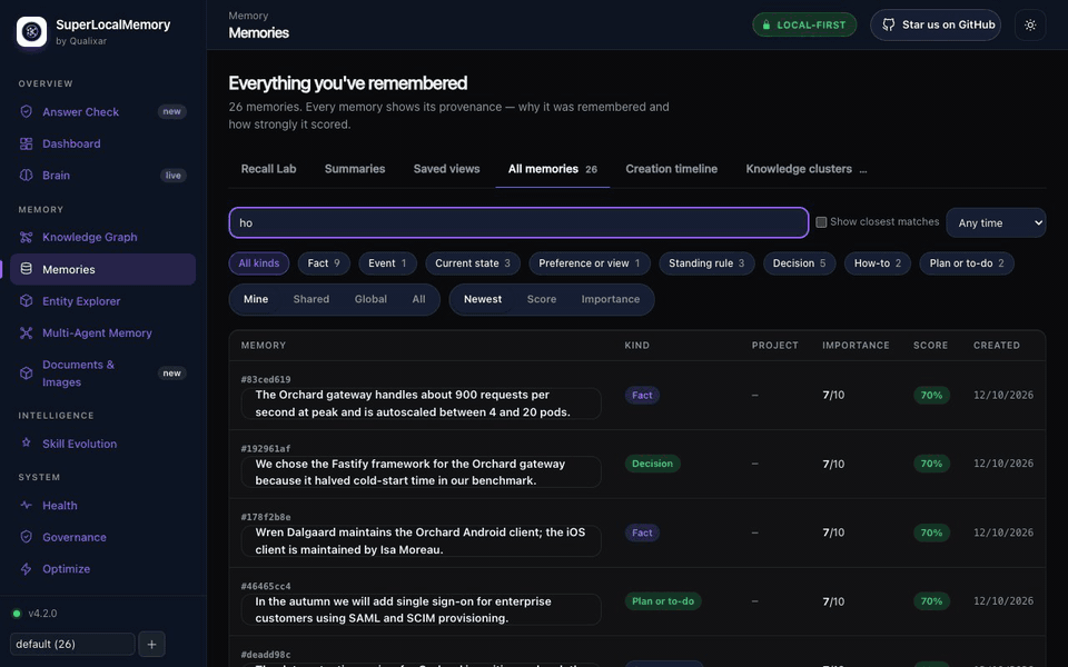 Recall tiers: supported, related, or no answer