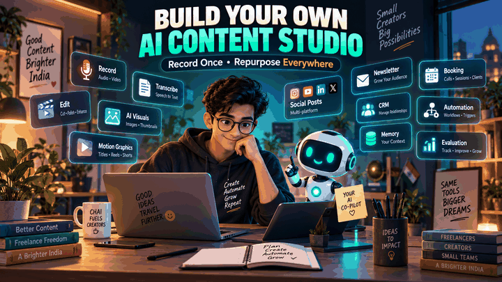 Animated AI creator workflow from one source video to a repeatable content and client system