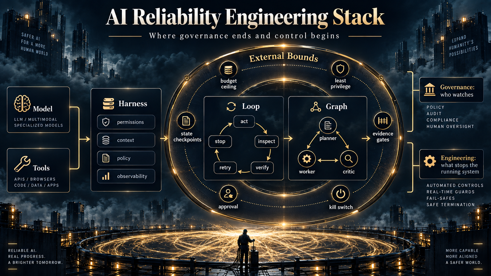 The AI Reliability Engineering stack — where governance ends and control begins