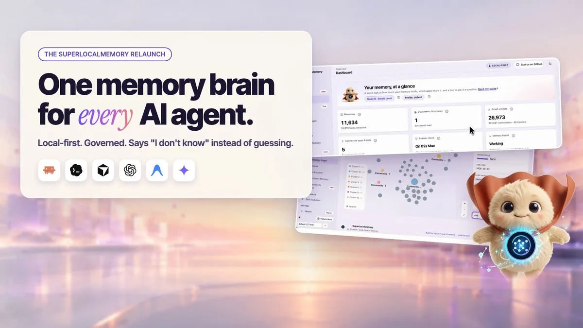 AI Agent Memory, Rebuilt — SuperLocalMemory relaunch